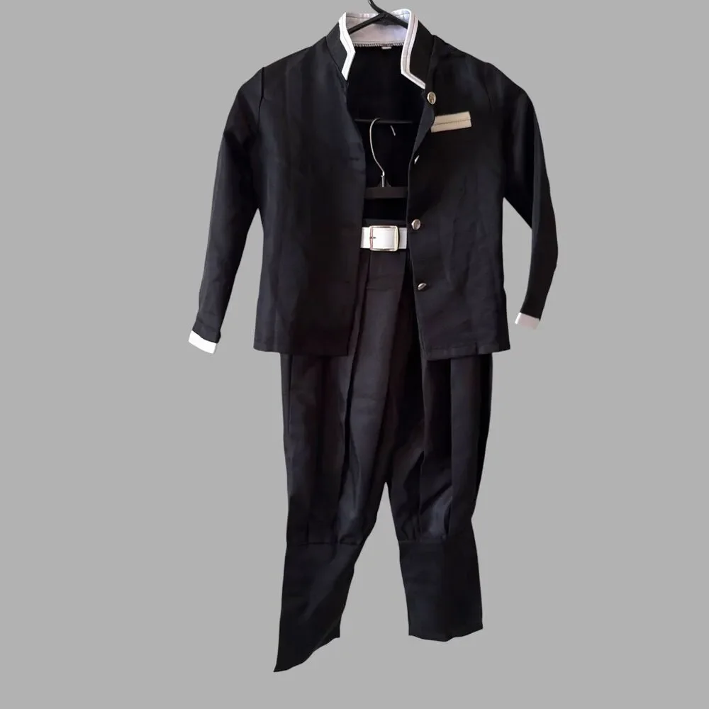 Demon Slayer Kimetsu no Yaiba Zenitsu Cosplay Costume Halloween Kids Size S